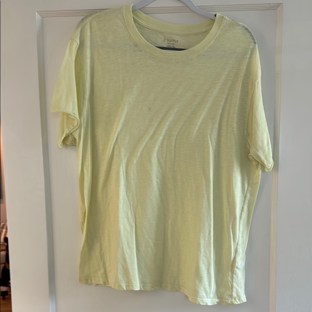 Z Supply Yellow Short Sleeve Tee